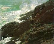 Winslow Homer High Cliff, Coast of Maine Spain oil painting reproduction